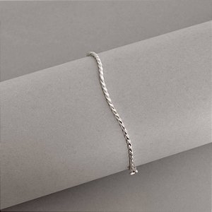 Bracelete 1.7 fio torcido ondulado