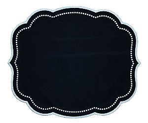 Jogo americano preto - 1 pç
