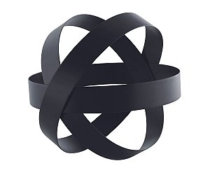 Escultura em metal preta