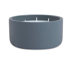Vela de 3 pavios em cimento - Cinza