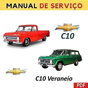 Manual De Serviço, Reparo Manutenção C10 Veraneio em Pdf