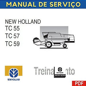 Manual Serviço Colheitadeiras New Holand Tc55,57,59 Completo