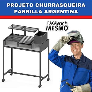 Projeto De Churrasqueira Parrilla Argentina Brasa - Grelha.