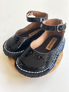 Sapato Infantil Patinete Verniz Noir