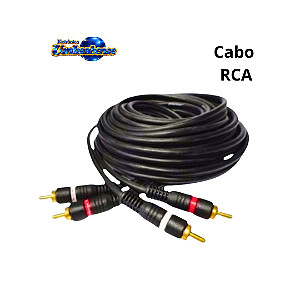 Cabo RCA 5mts preto (Entrega só na Loja Física)