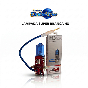 Lampada H3 Super Branca 12v (Entrega só na Loja Física)