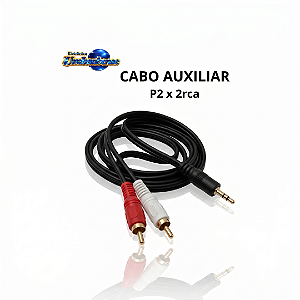 Cabo P2st X 2RCA (Entrega só na Loja Física)