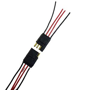 Conector 4 vias com fio 1,5mm  (Entrega só na Loja Física)