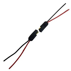 Conector 2 vias com fio 1,5mm (Entrega só na Loja Física)