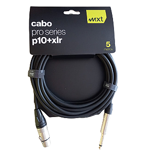 Cabo para Microfone P10 x XLR  (Entrega só na Loja Física)