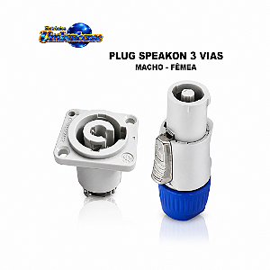 Conector Speakon (Entrega só na Loja Física)