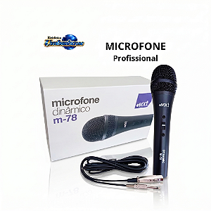 Microfone Dinamico Profissional M-78 (Entrega só na Loja Física)