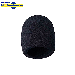 Espuma para Microfone Preta (Entrega só na Loja Física)