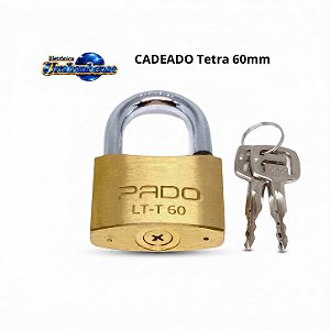 Cadeado Pado 50mm Tetra Chave Dupla (Entrega só na Loja Física)