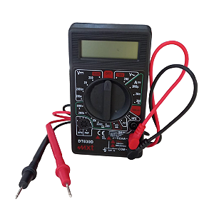 Multimetro digital com buzzer - Preto  (Entrega só na Loja Física)