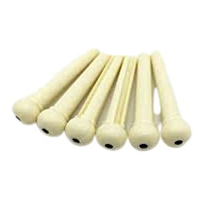 Pino Plastico para Cordas de Violão 06un.  (Entrega só na Loja Física)