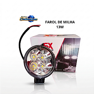 Farol de Led Redondo 13w (Entrega só na Loja Física)