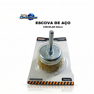 Escova Circular de aço para Furadeira (Entrega só na Loja Física)