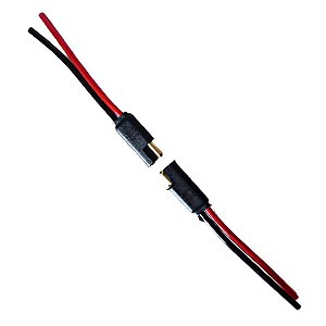 Conector 2 vias com fio 4mm (Entrega só na Loja Física)
