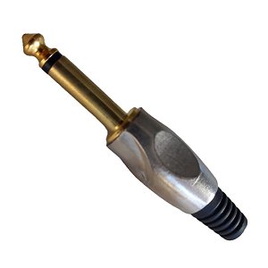 Plug  P10 mono Metal  (Entrega só na Loja Física)