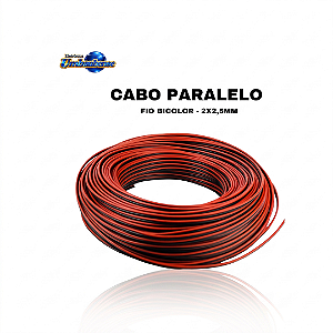Fio Bicolor 2X2,5mm - (1mt) – (Pronta entrega em Umbaúba na praça de Eventos!)
