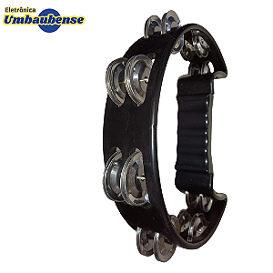 Pandeiro Meia Lua Preto (Entrega só na Loja Física)