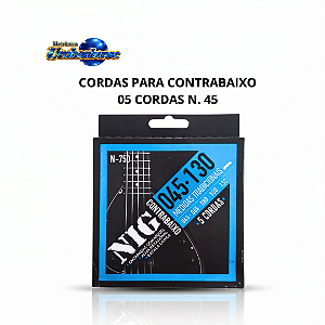 Encordoamento para Contra Baixo 5 cordas 045 (Entrega só na Loja Física)