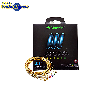 Encordoamento para Guitarra Elétrica 011 (Entrega só na Loja Física)