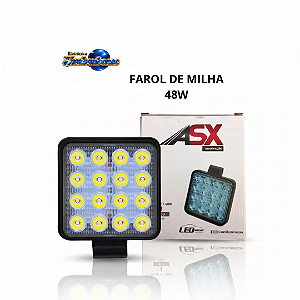 Farol Quadrado 16 Leds 48w (Entrega só na Loja Física)