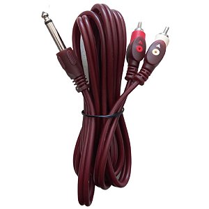 Cabo Auxiliar 2RCA + P10 (Entrega só na Loja Física)