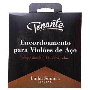 Encordoamento em Aço Para Violão n.011 Tonante (Entrega só na Loja Física)