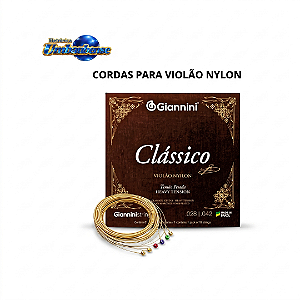 Encordoamento em Nylon Para Violão Tensão Pesada (Entrega só na Loja Física)