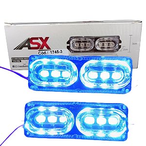 Strobe 12v Azul (Entrega só na Loja Física)