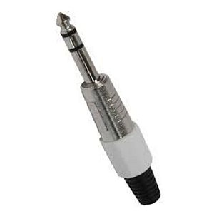 Plug  P10 stereo  (Entrega só na Loja Física)