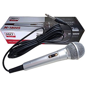 Microfone Dinamico M-1800S  (Entrega só na Loja Física)