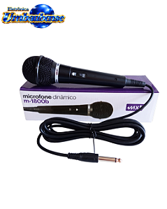 Microfone Dinamico M-1800B (Entrega só na Loja Física)