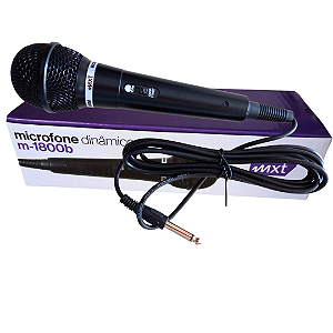 Microfone Dinamico M-1800B  (Entrega só na Loja Física)