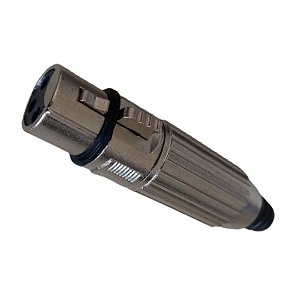 Plug Canon Femea Metal Profissional  (Entrega só na Loja Física)