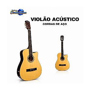 Violão Acústico 38” Cutaway MXT 38A-NT Aço Natural | Pronta Entrega em Umbaúba