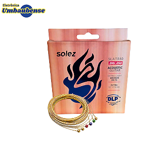 Encordoamento Solez em Aço Para Violão n.010 (Entrega só na Loja Física)