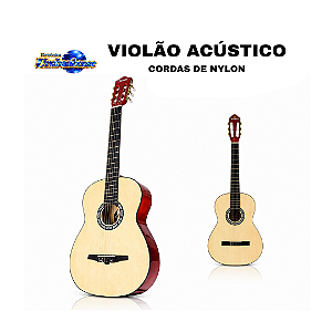 Violão Eletroacústico Nylon Harmonics Natural | Pronta Entrega em Umbaúba