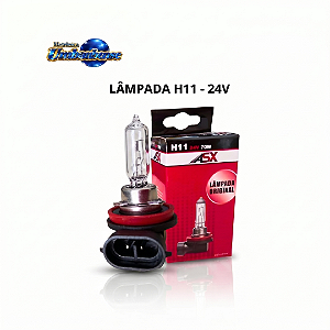 Lampada H11 Transparente 24v (Entrega só na Loja Física)