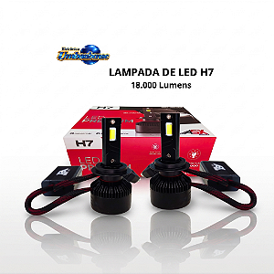 Lampada Led H7 - 18000Lumens (Entrega só na Loja Física)