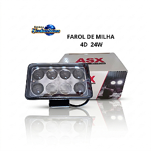 Farol Retangular 4D 24W (Entrega só na Loja Física)