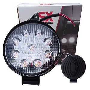 Farol de Led Redondo 27w (Entrega só na Loja Física)