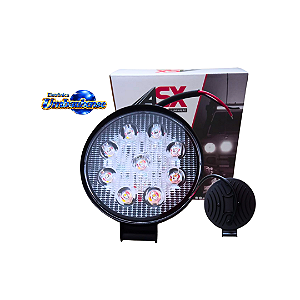 Farol de Led Redondo 27w (Entrega só na Loja Física)