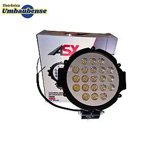 Farol de Led Redondo 63w (Entrega só na Loja Física)