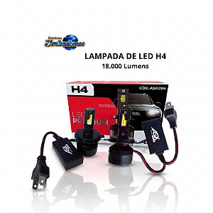 Lampada Led H4 - 18000Lumens (Entrega só na Loja Física)