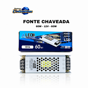 Fonte 12v 5a – 60W - ( Pronta entrega em Umbaúba na praça de Eventos! )