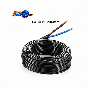 Cabo PP 2x6mm - 01 mt (Entrega só na Loja Física)